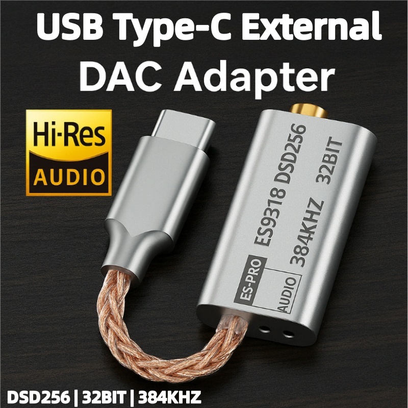 Usb C Earphone - Amplificador de auriculares USB DAC ES9318