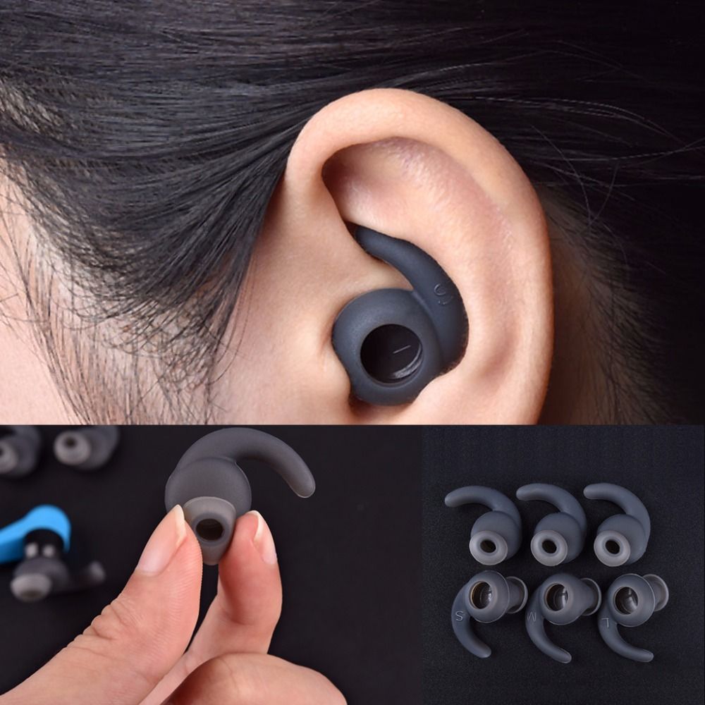 Sports Earphone Hook - 3 pares S/M/L auriculares deportivos intrauditivos