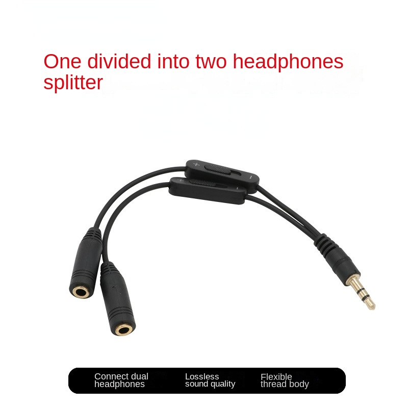 Earphone Splitter Jack - Divisor de conector 3,5 macho a