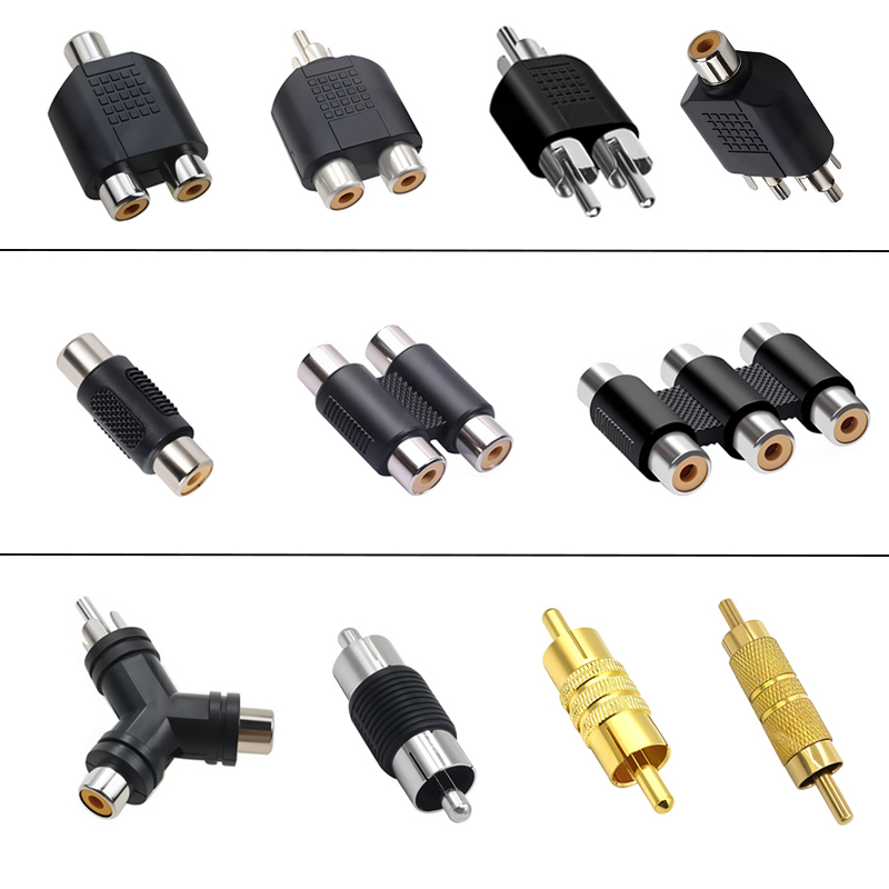 5 uds RCA Jack hembra a macho  - Audio Splitter Y reseña y precio