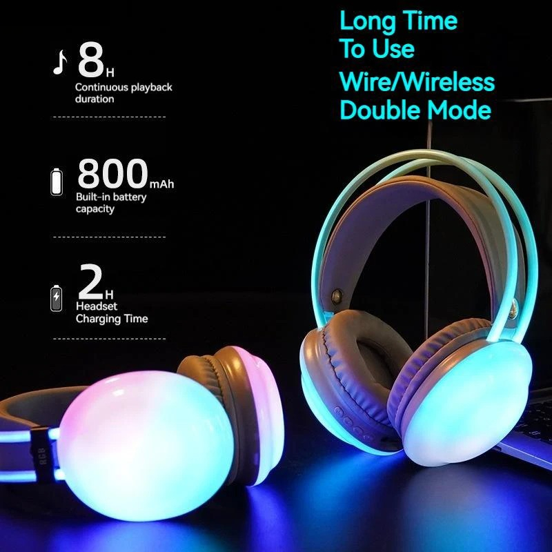 Auriculares inalámbricos Bluet - Gaming Headset Rgb reseña y precio