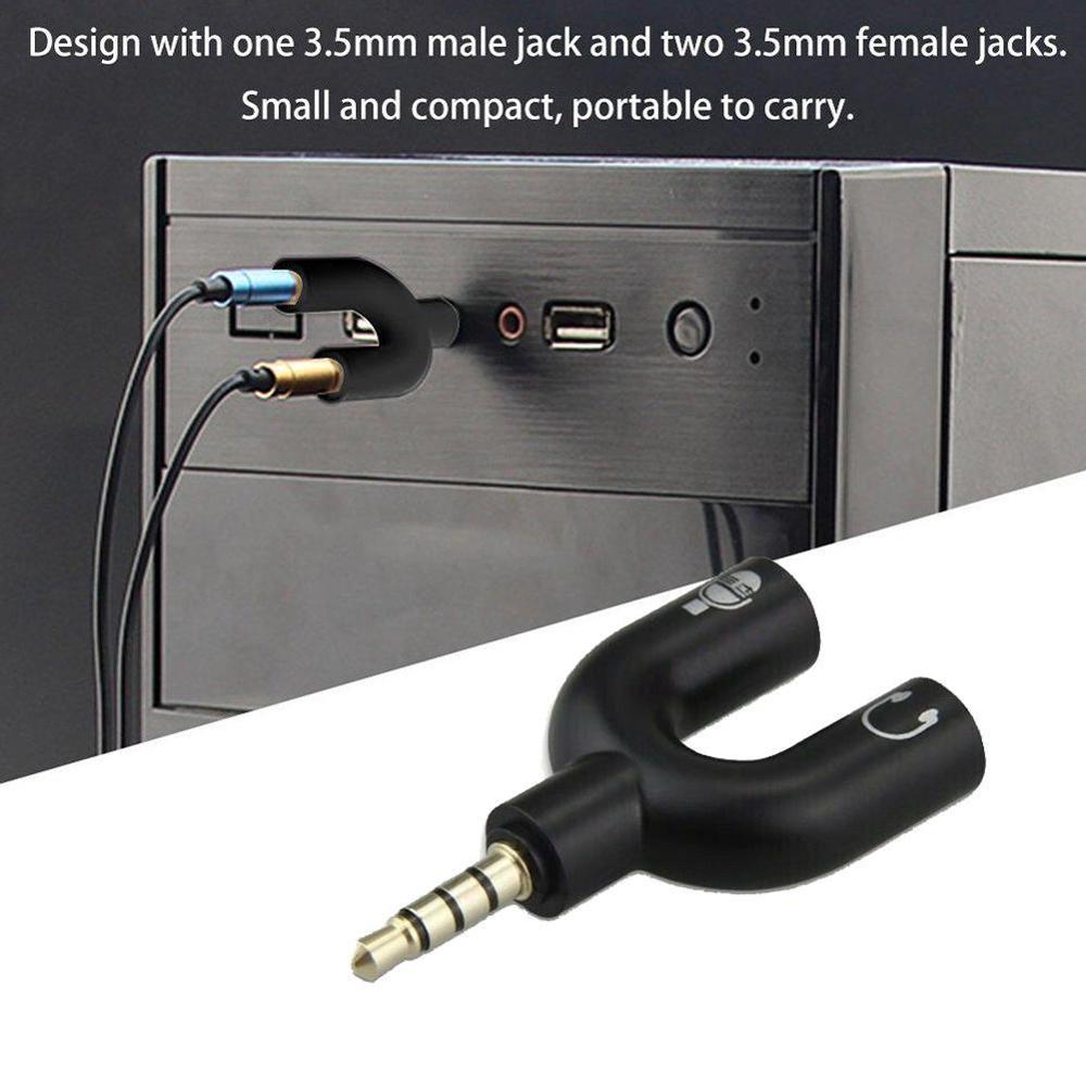 Adaptador Dual tipo U de 3,5 M - Earphone Splitter Jack reseña y precio