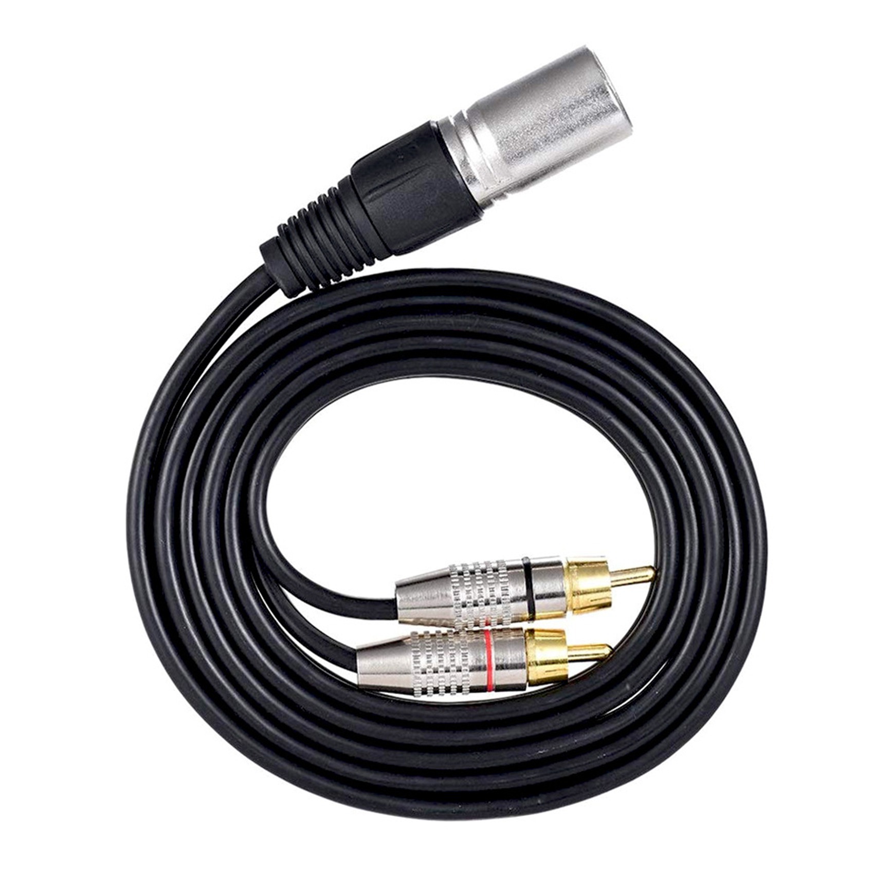 1 conector XLR macho a 2 RCA m - Audio Splitter Y reseña y precio