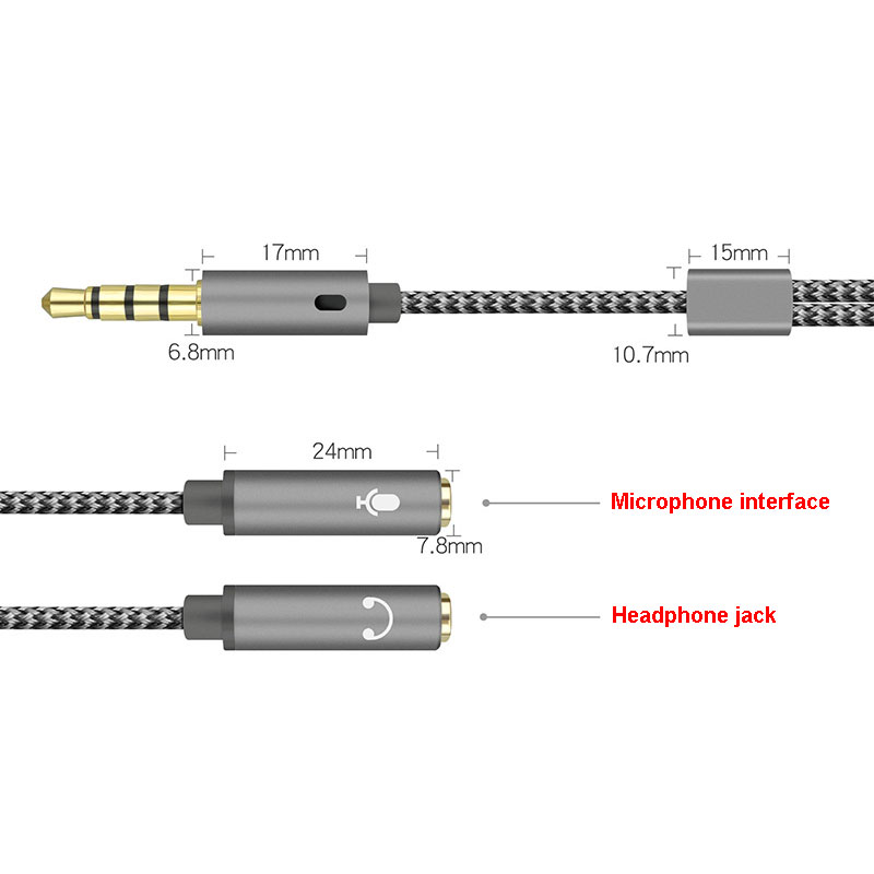 Divisor de Audio de 3,5mm Y Ja - Audio Splitter Y reseña y precio