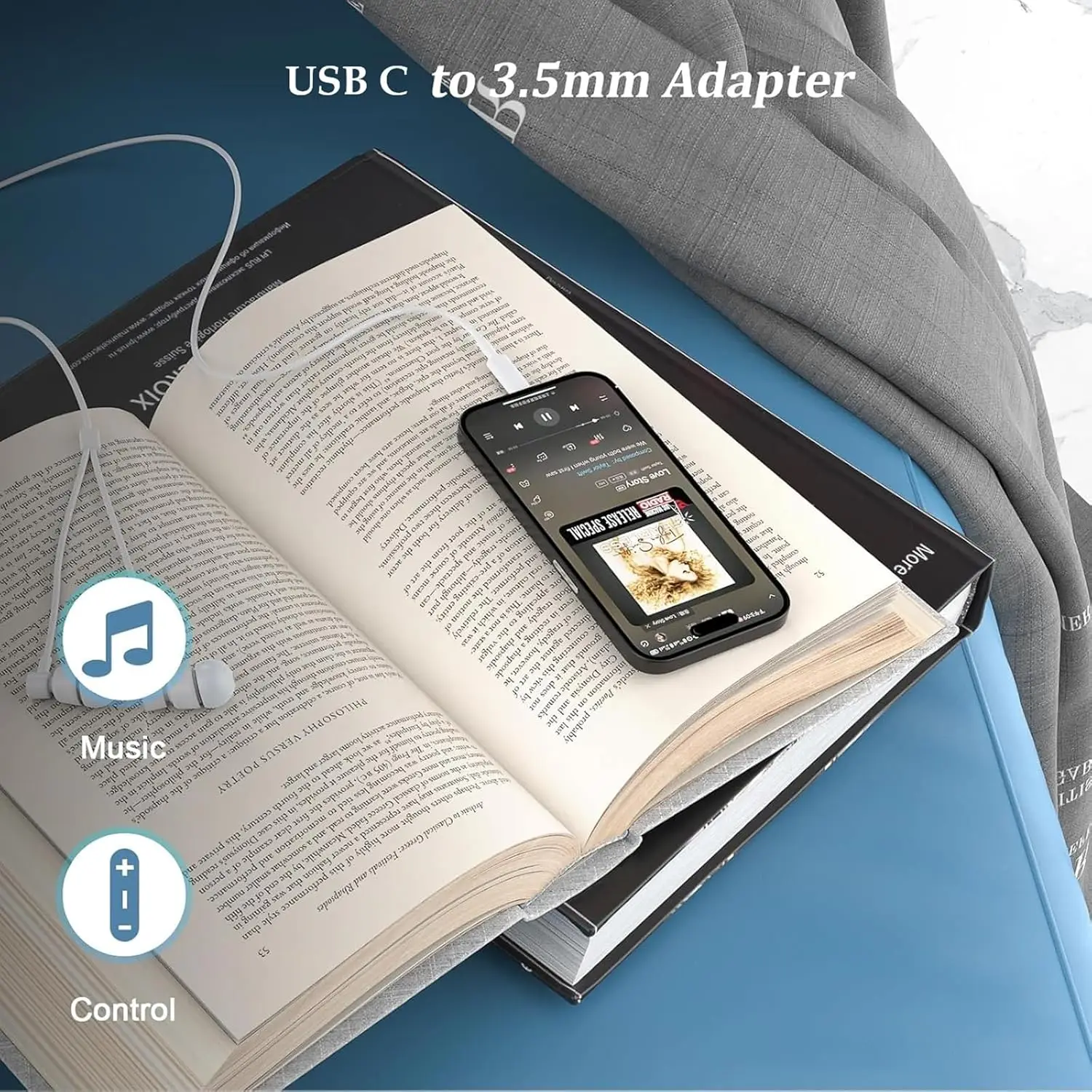 USB C to 3.5mm Earphone Adapte - Usb C Earphone reseña y precio