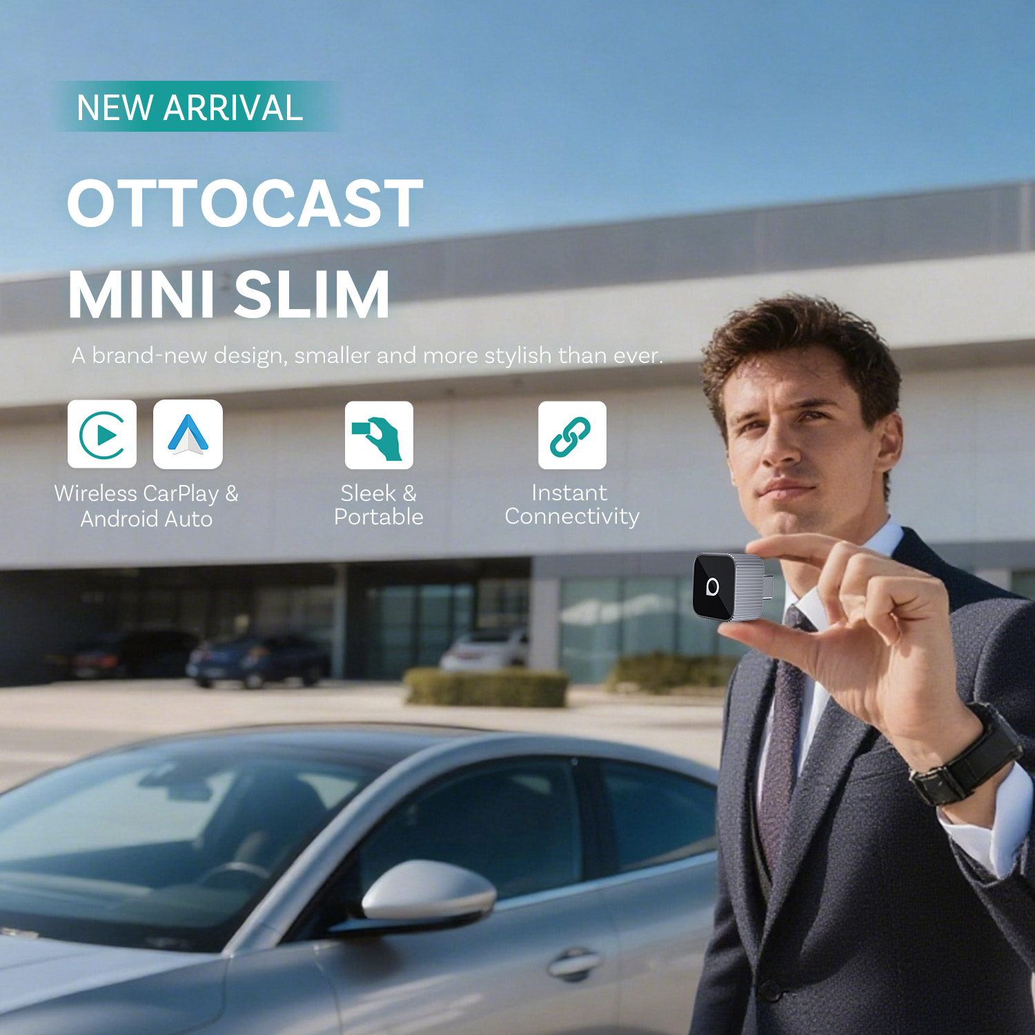 Ottocast Mini Slim Wireless Ca - Bluetooth Adapter Receiver reseña y precio